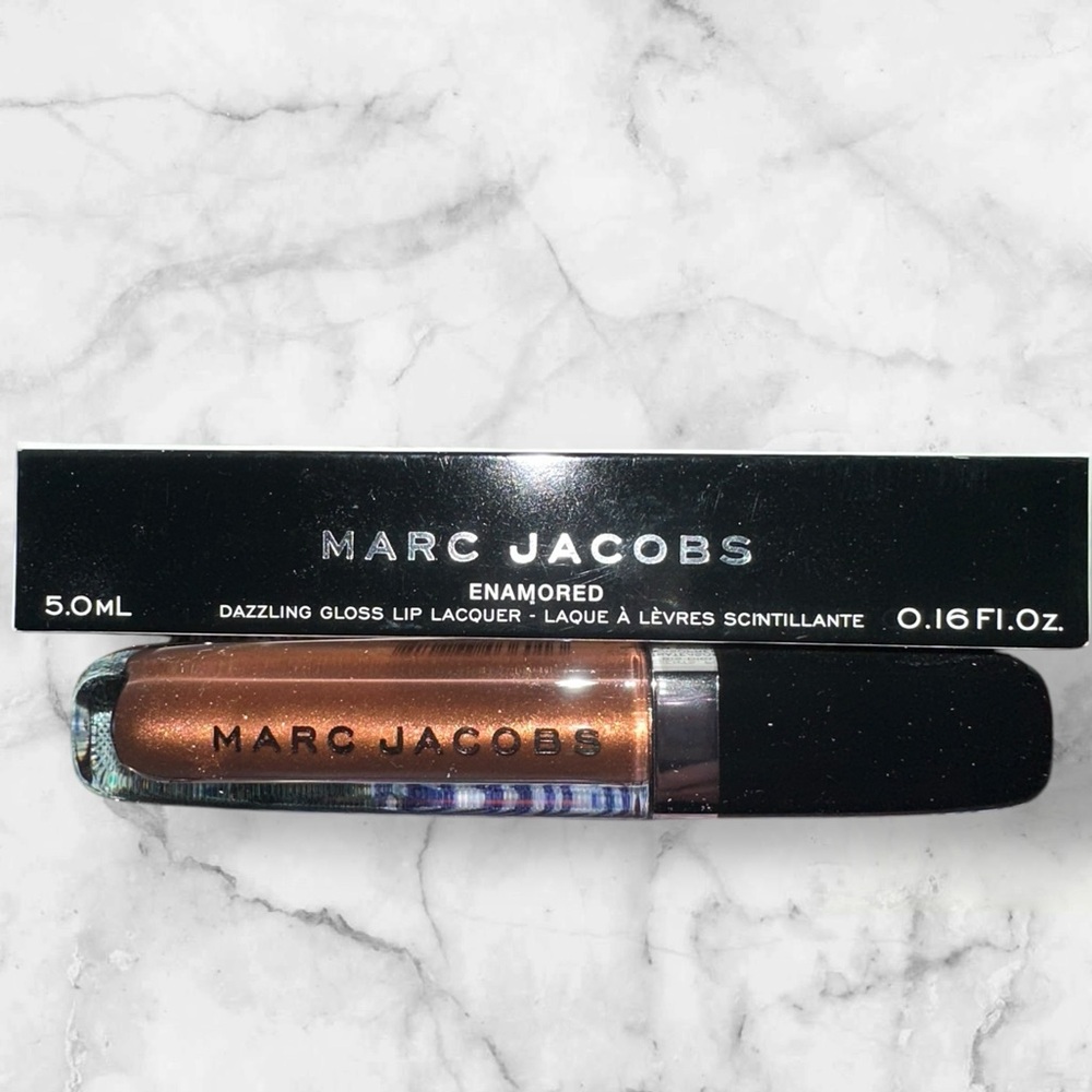 NIB Marc Jacobs Enamored Dazzling Gloss Lip Lacquer GET LUCKY BRONZE